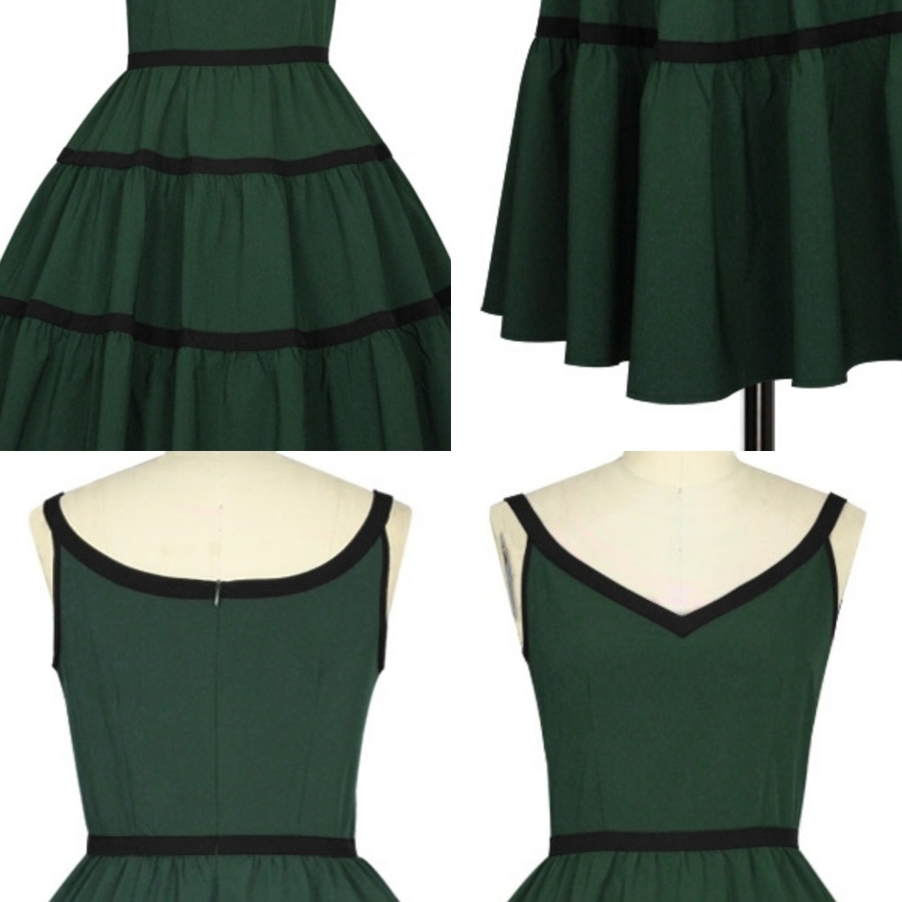 Sleeveless Pin Up Clothing 1950s Pocket Dress - Picture 4 of 6